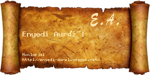 Enyedi Aurél névjegykártya
